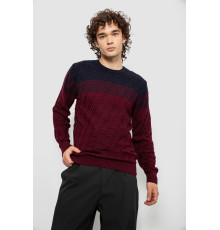 Свитер мужской, цвет сине-бордовый, 161R677