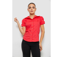 Сорочка жіноча однотонна, колір темно-кораловий, 230R070
