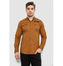 Сорочка чоловіча, колір коричневий, 186R01-1 Сорочка чоловіча, колір коричневий, 186R01-1