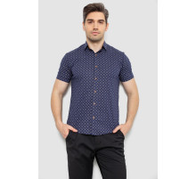 Рубашка мужская с принтом, цвет синий, 214R7330