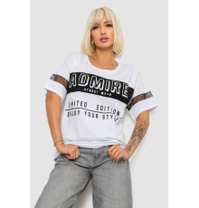 Футболка жіноча з принтом, колір білий, 244R2153-5