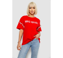 Футболка жіноча з принтом, колір червоний, 244R2351