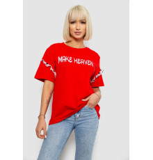 Футболка жіноча з принтом, колір червоний, 244R2351