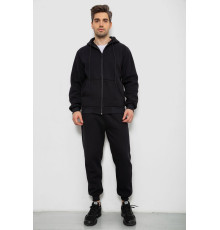 Спортивный костюм мужской на флисе, цвет черный, 238R165
