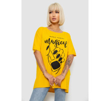 Футболка женская с принтом, цвет желтый, 244R6005-1