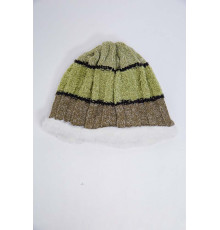 Дитяча шапка, зеленого кольору, з вовни, 167R7777