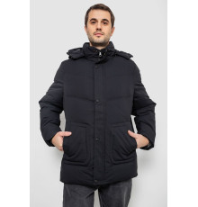 Куртка мужская зимняя удлиненная, цвет черный, 241R2022-21