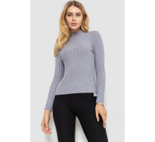 Гольф жіночий однотонний, колір сірий, 204R038