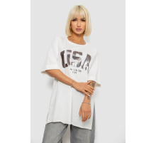 Футболка женская с принтом, цвет молочный, 244R2022-5