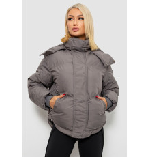 Куртка женская зимняя короткая, цвет серый, 244R983