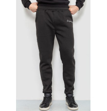 Спорт штаны мужские на флисе, цвет черный, 238R56910