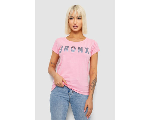 Футболка женская с принтом, цвет розовый, 244R2038