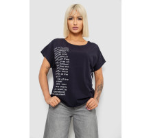 Футболка жіноча з принтом, колір синій, 244R2039