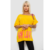 Футболка жіноча з принтом, колір жовтий, 244R2158