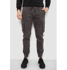 Штаны мужские однотонные, цвет серый, 244R1641