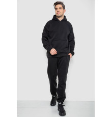 Спортивный костюм мужской на флисе, цвет черный, 177R235