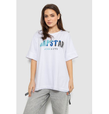 Футболка жіноча з принтом, колір білий, 244R4012