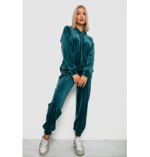 Спортивний костюм жіночий велюровий, колір зелений, 241R1530-5