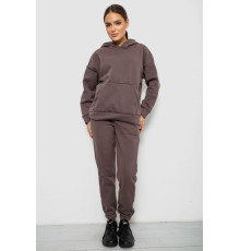 Спортивный костюм женский на флисе, цвет светло-коричневый, 257R85