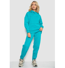 Спортивный костюм женский на флисе, цвет бирюзовый, 247R10765
