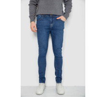 Джинси чоловічі однотонні, колір синій, 247R1095