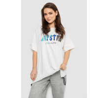 Футболка жіноча з принтом, колір молочний, 244R4012