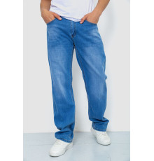 Джинси чоловічі з потертостями, колір блакитний, 244R22-783