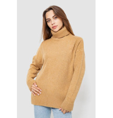 Свитер - гольф женский шерстяной, цвет бежевый, 244R2050