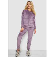 Спортивный костюм женский велюровый, цвет светло-сливовый, 177R022-1