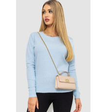 Кофта жіноча однотонна повсякденна, колір світло-блакитний, 244R2033