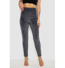 Лосины велюровые утепленные, цвет серый, 238R58643