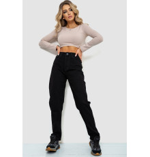 Джинси женские MOM, цвет черный, 244R8570