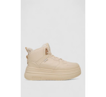 Кроссовки женские зимние на меху, цвет бежевый, 248RAM09-3