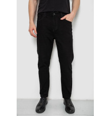 Джинси чоловічі однотонні, колір чорний, 244R8527-1