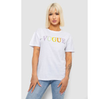 Футболка жіноча з принтом, колір білий, 244R4022