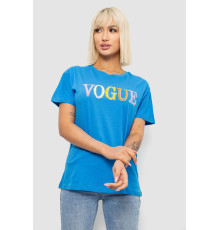 Футболка жіноча з принтом, колір блакитний, 244R4022