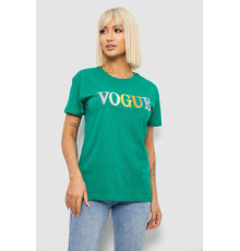 Футболка жіноча з принтом, колір зелений, 244R4022