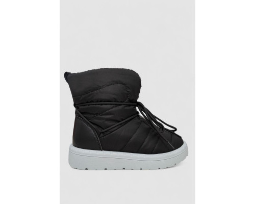 Дутики женские зимние на меху, цвет черно-серый, 248RFM500