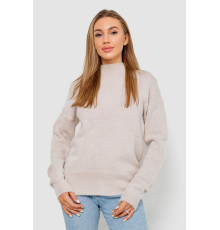 Свитер женский шерстяной, цвет светло-бежевый, 244R0390