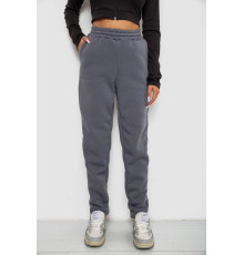 Спортивные штаны женские на флисе, цвет темно-серый, 238R58641-1