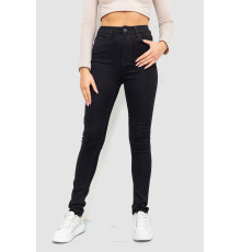 Джинсы женские стрейч, цвет черный, 214R1433