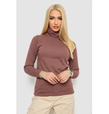 Гольф женский на флисе в рубчик, цвет мокко, 238R329