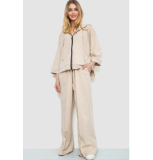 Спорт костюм женский двухнитка, цвет светло-бежевый, 102R5247