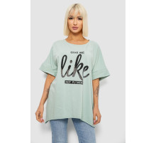 Футболка жіноча з принтом, колір оливковий, 244R4023