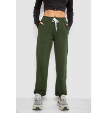 Спортивные штаны женские, цвет хаки, 247R4670