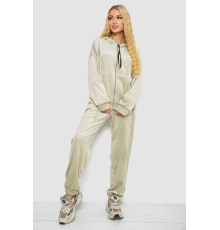 Спортивный костюм женский велюровый, цвет светло-оливковый, 238R107-2