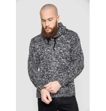 Свитер мужской, цвет черно-белый, 214R10303