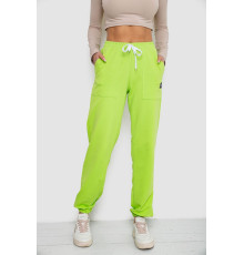 Спортивные штаны женские, цвет салатовый, 247R4670