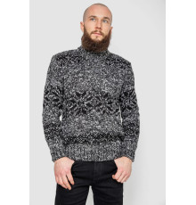 Свитер мужской, цвет черно-белый, 214R10321