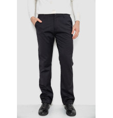 Штани чоловічі класичні утеплені, колір чорний, 244RFH310